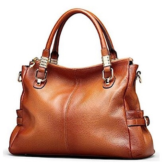 Kattee Handbags - Kattee Tan Leather Purse